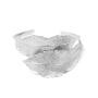 Bracelet rigide feuille banane argent