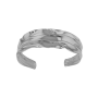 Bracelet rigide coulé de la fournaise Argent