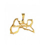 Pendentif Ajouré Cartes Plaqué or