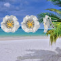 Boucles d'oreille fleur de pavot Argent