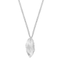 Collier feuilles Banane argent platiné