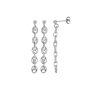 Boucles d'oreilles Pendants grain de café Argent