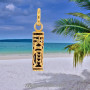 Pendentif Tiki onyx plaqué or