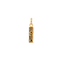 Pendentif Tiki onyx plaqué or