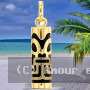 Pendentif Tiki Force Onyx Or
