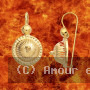 Boucles d'oreilles Chou Or