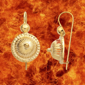 Boucles d'oreilles Chou Or