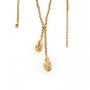 Collier Forçat 2 Graines plaqué Or
