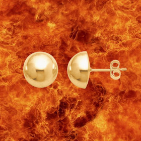 Boucles d'oreilles Demi-boule Or