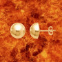 Boucles d'oreilles Demi-boule Or