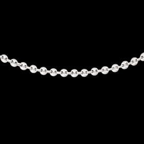 Collier maille Grains de café creuse 4 mm