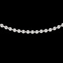 Collier maille Grains de café creuse 4 mm