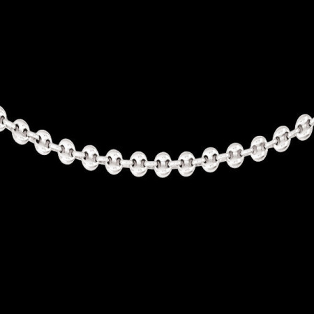 Collier maille Grains de café creuse 5 mm