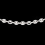 Collier maille Grains de café creuse 7 mm
