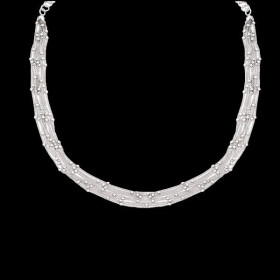 Collier 10 rangs chaîne boules