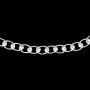 Collier maille Ovale plate martelée