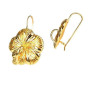 Boucles d'oreilles Créoles Hibiscus