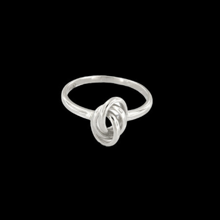Bague Argent Forme 1 Nœud Forçat PM