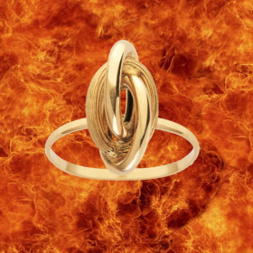 Bague Noeud forçat 8.50 x16 mm Or