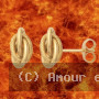 Boucles d'oreilles Noeud Forçat 8.50 x 16 mm or