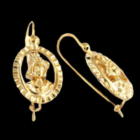 Boucles d'oreille Madras Plaqué or