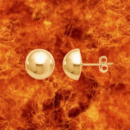 Boucles d'oreilles Demi-boule Or