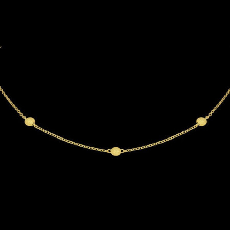 Collier Boules satinées Or 18 Carat