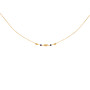 Collier 3 Noeuds Forçat cristaux Grenat Or 18 Carats