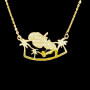 Collier Carte des iles acier