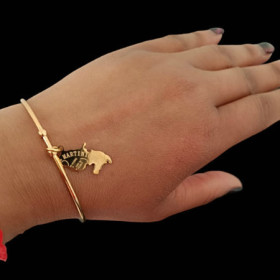 Bracelet Carte des iles Acier