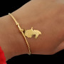 Bracelet Carte des iles Acier