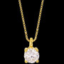 Collier oxyde de zirconium or 9 Carats