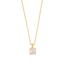 Collier oxyde de zirconium or 9 Carats