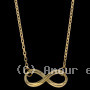 Collier lisse Infini Or 9 Carats