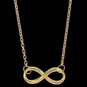 Collier lisse Infini Or 9 Carats