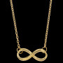 Collier lisse Infini Or 9 Carats