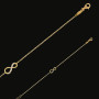 Bracelet Or infini oxydes de zirconium