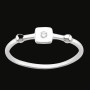 Bague Motif Carré avec Oxyde de Zirconium Argent