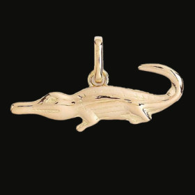 Pendentif Crocodile MM Or Jaune