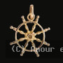 Pendentif Barre Bateau Or Jaune