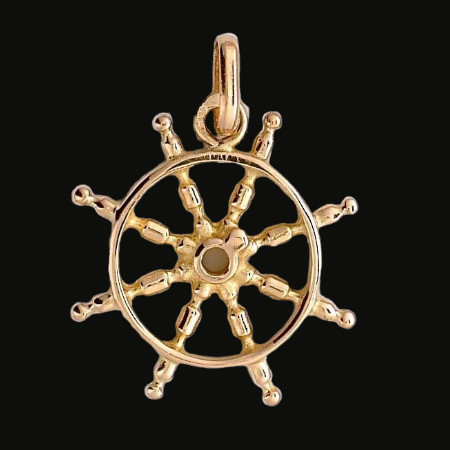 Pendentif Barre Bateau Or Jaune
