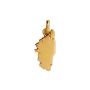 Pendentif Carte de la Corse PL Or Jaune