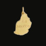 Pendentif Carte Ile Maurice Or Jaune