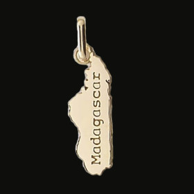 Pendentif Madagascar Gravées Or Jaune