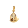 Pendentif Créoles Bateau a Voilier Or Jaune