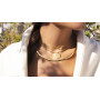 Collier Deux Coeurs entrelacés Or jaune 18 Carats