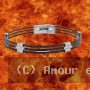 Bracelet câbles noirs et éléments acier