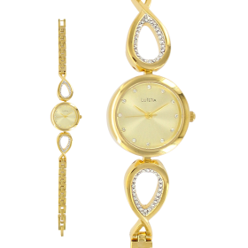 Montre Lutetia boîtier bracelet doré