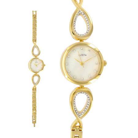 Montre Lutetia boîtier bracelet doré