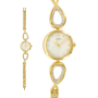Montre Lutetia boîtier bracelet doré